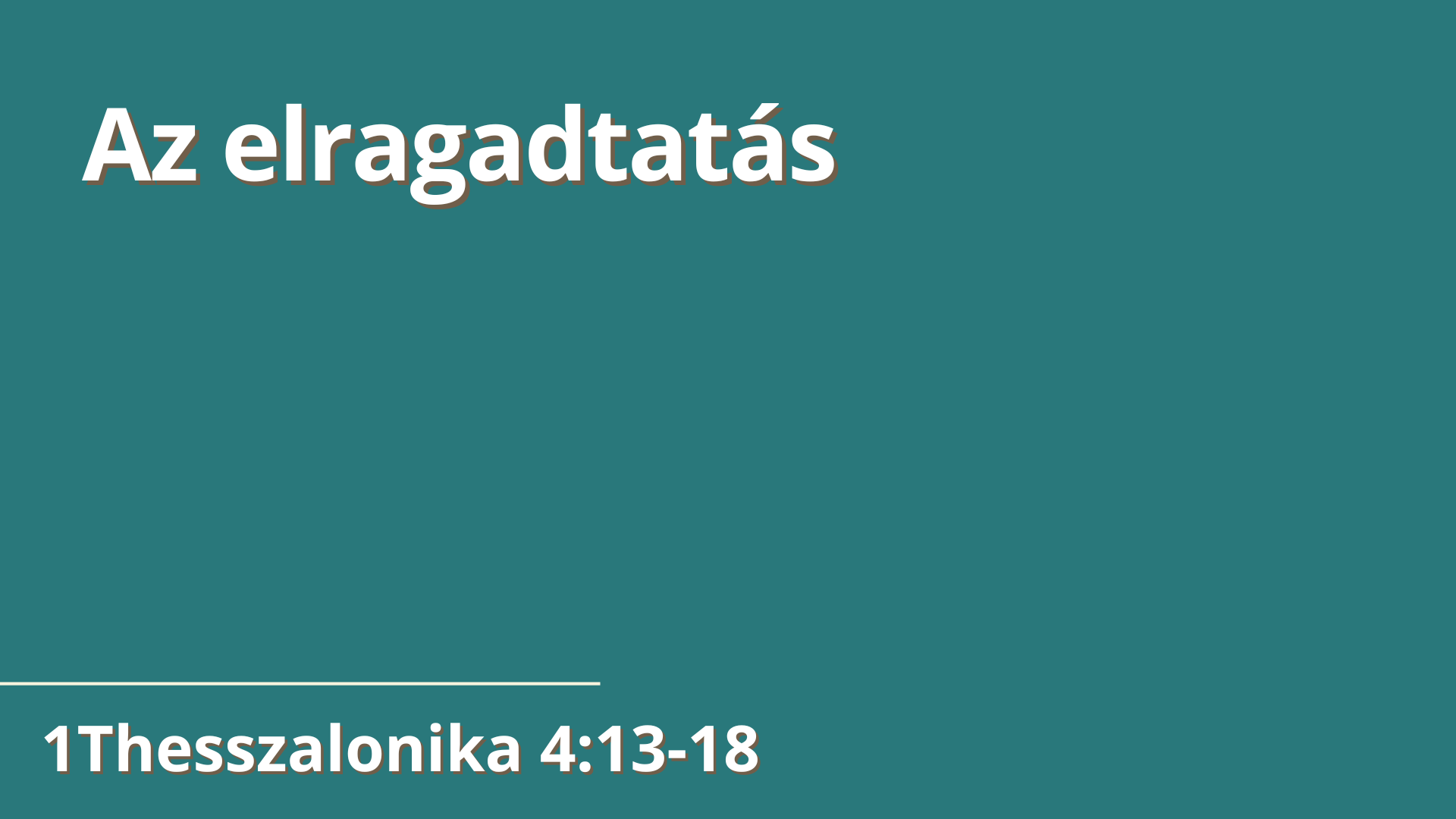 Az utolsó idők