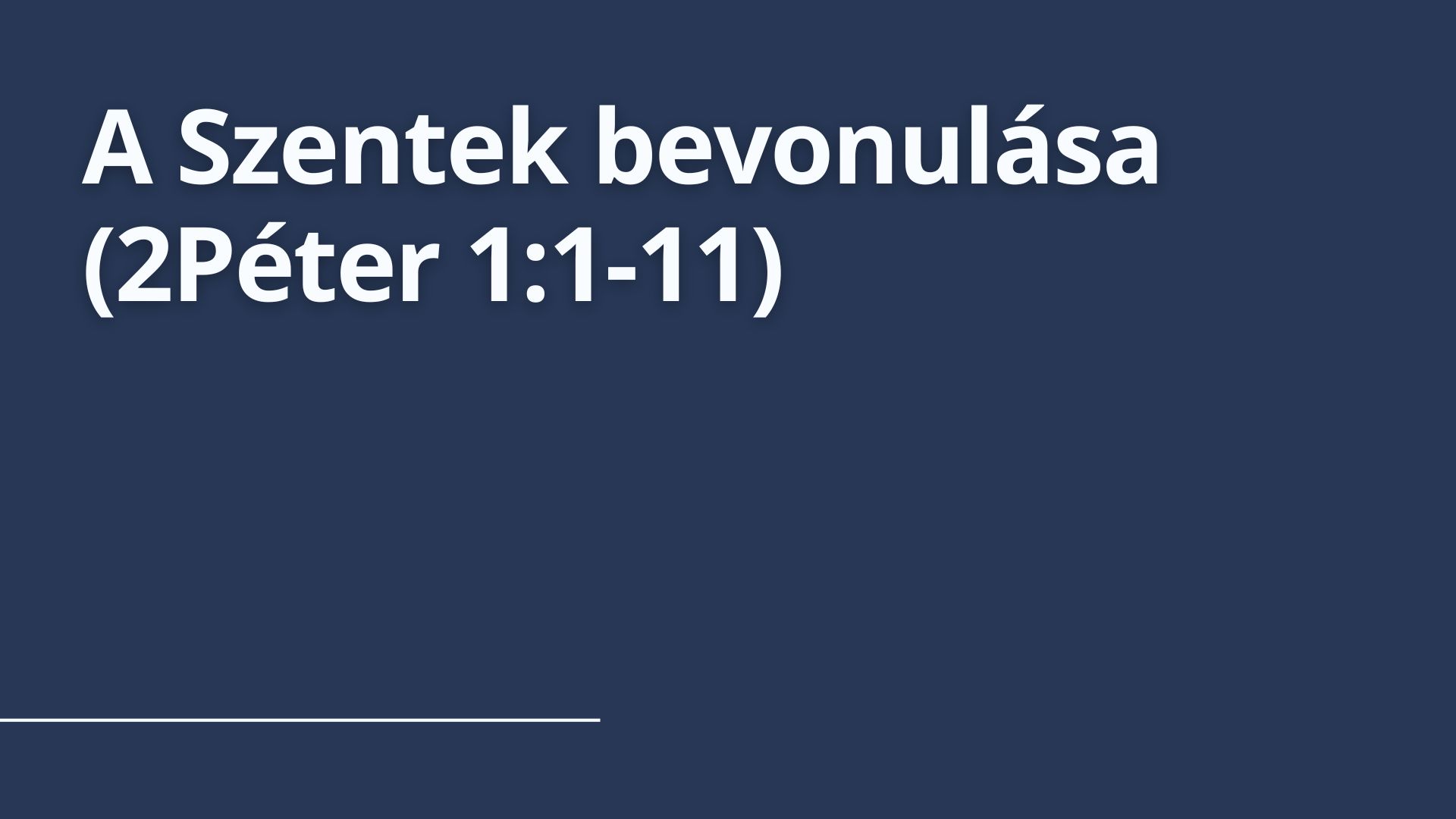 A Szentek bevonulása